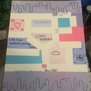 I’m selling my art. This is my piece called “Finding Love” selling for $50.